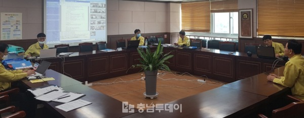 화상회의 진행 모습 / 홍성교육지원청 제공
