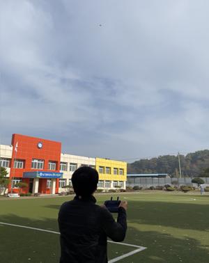 청양교육청 학교지원센터, ‘드론 활용’ 학교 가을 풍경 등 촬영